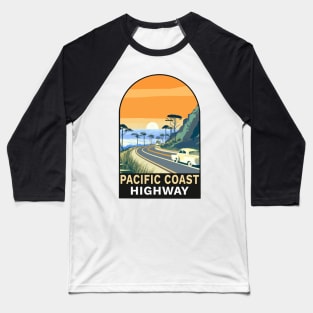 Pacific Coast Highway Decal Baseball T-Shirt